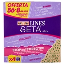 Lines Seta ultra Assorbenti con Ali 56+8 pz